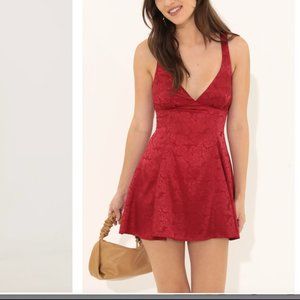 Lucy in the Sky Sherice Jacquard A-Line Mini Dress